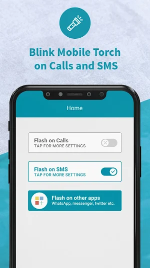 Flash alert, Flash on Call and SMS Screenshot 1