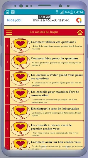 Questions à poser à une fille Screenshot 2