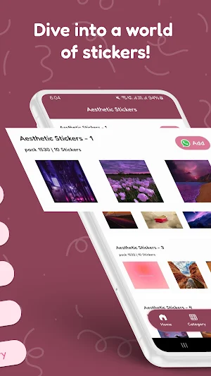 Aesthetic Stickers Screenshot 1