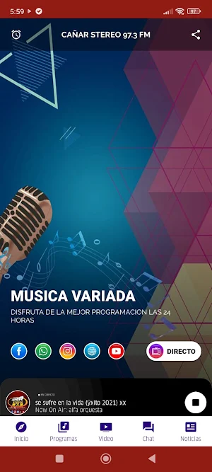 Cañar Stereo 97.3 FM Screenshot 2