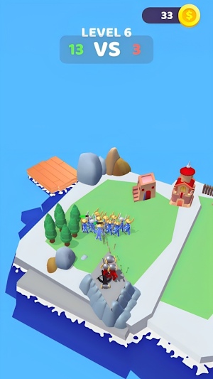 Idle Island Merge War Screenshot 1