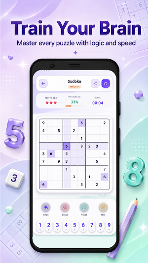 Sudoku - Classic Puzzle Game Screenshot 2