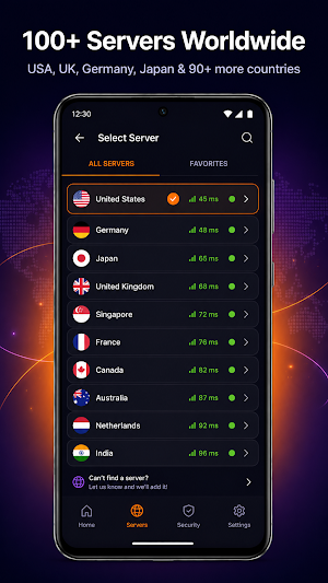 FreeAndroidVPN: Fast VPN Proxy Screenshot 1