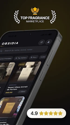 Obsidia: Fragrance Marketplace Screenshot 1