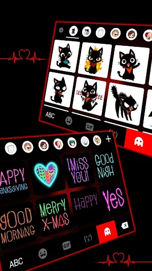 Heartbeat Parallax Keyboard Background Screenshot 2