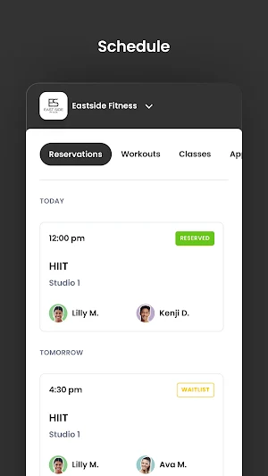 Eastside Fitness Screenshot 2