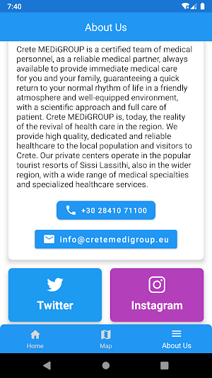 MediGroup PoliClinic Sissi Screenshot 2