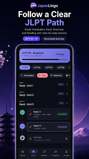 JapanLingo: Learn Japanese Screenshot 1