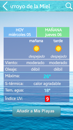 El Tiempo en la Playa Screenshot 0