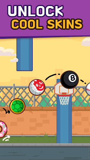 Flying Hoops - Dunk the flappy ball! Screenshot 2