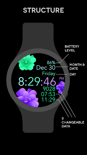 Turquoise Purple -Not Animated Screenshot 0