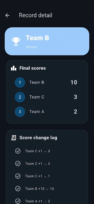 Score Counter Team Board Screenshot 3