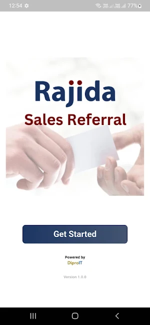 Rajida Sales Referral Screenshot 1