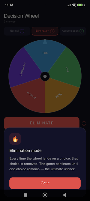 Wheel pick Screenshot 2