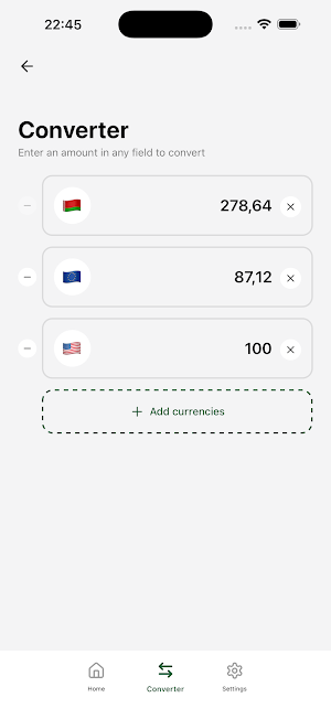 Exchange Rates Belarus Screenshot 3