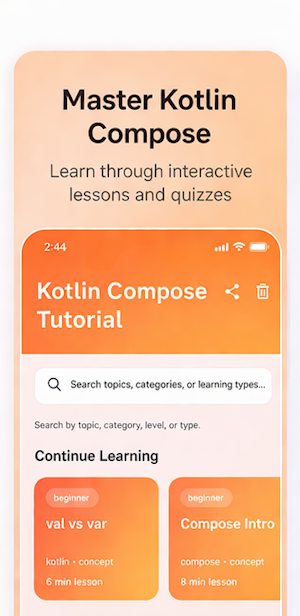 Kotlin Compose Tutorial Screenshot 0