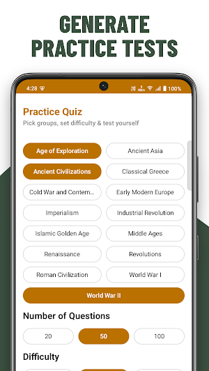 World History Quiz Practice Screenshot 1