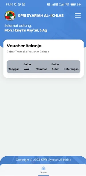 KPRI SYARIAH AL IKHLAS Screenshot 1
