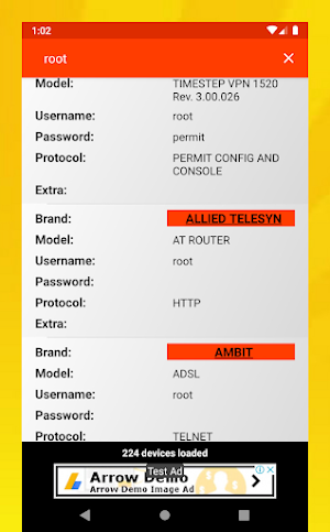 Router Default Password Screenshot 3