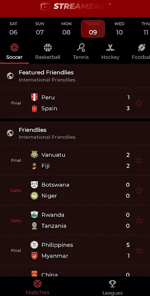 StreamEast - Live Sport Events Screenshot 1