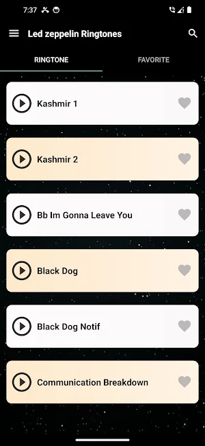 Led Zeppelin Ringtones Screenshot 1