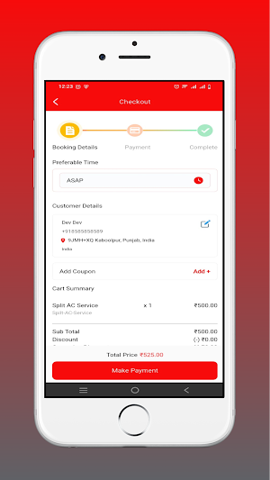 Home Service Company Screenshot 2