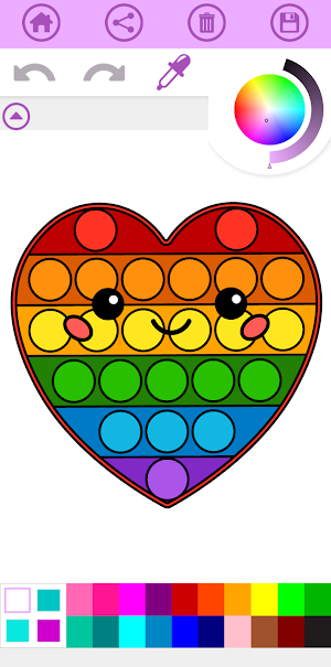 Pop It Coloring Book Game Screenshot 0