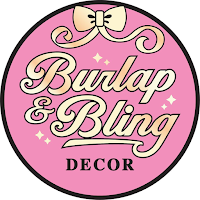 Burlap & Bling Decor