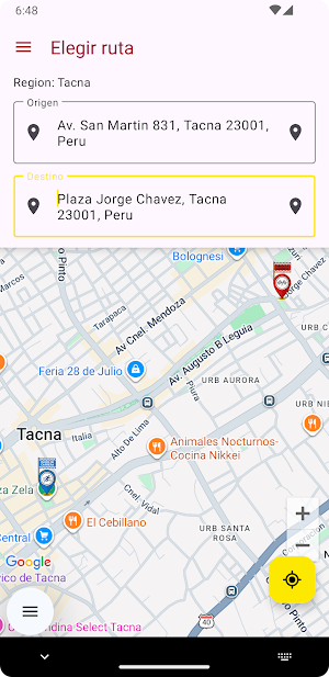 RUTA BUS TACNA Screenshot 3
