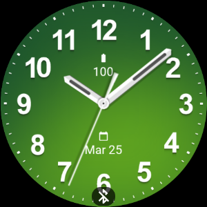 Casual Fresh Green Watch Face Screenshot 3