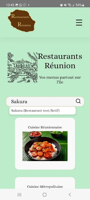Restaurants Réunion Screenshot 2