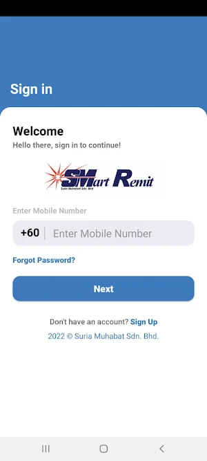 SMart Remit Screenshot 0
