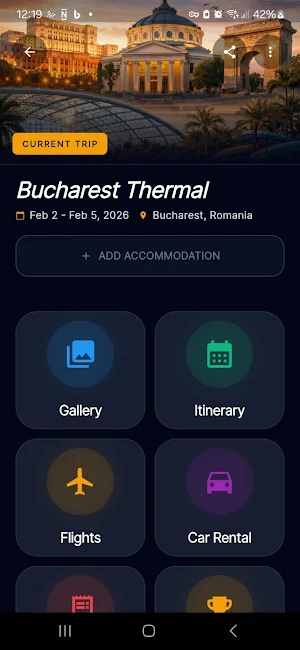 Boys Trip - planner app Screenshot 1