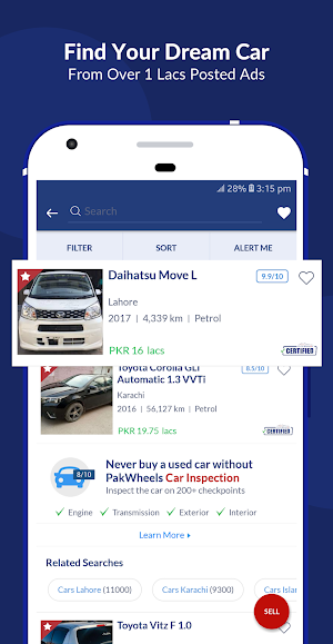 PakWheels: Buy & Sell Cars, Bikes and Auto Parts Screenshot 2