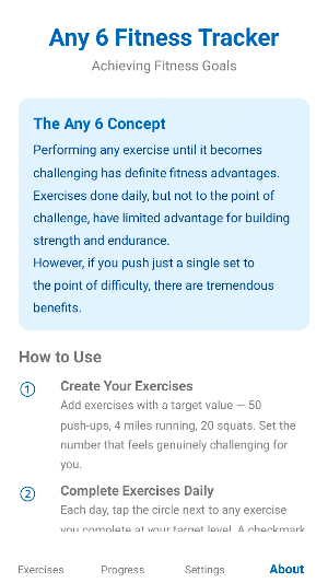 Any 6 Fitness Tracker Screenshot 3