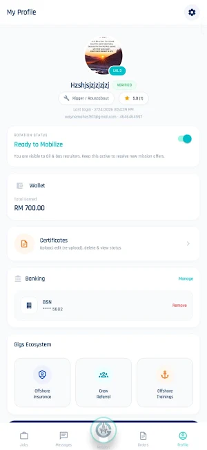 OffshoreGigs Screenshot 2