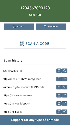QR Code and Barcode Scanner Screenshot 2
