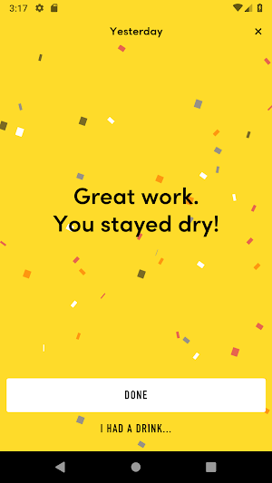TRY DRY: The app for Dry January and beyond Screenshot 1