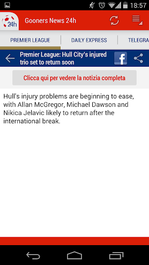 24h News for Arsnl Screenshot 2