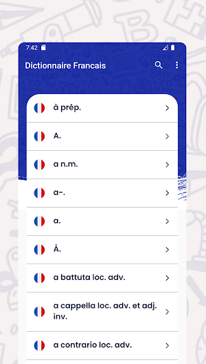 Dictionnaire Francais Screenshot 1