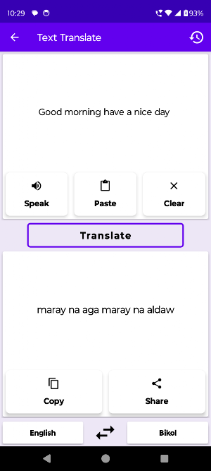 English To Bikol Translator Screenshot 1