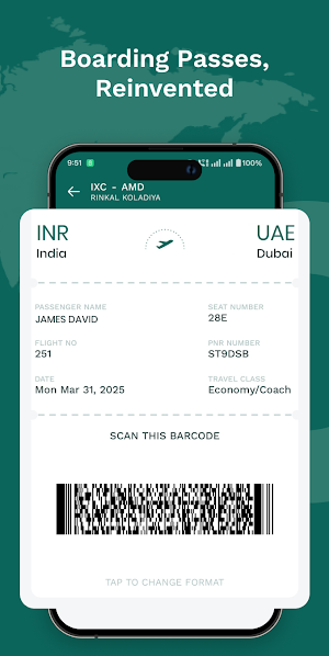 Flight Boarding Pass Wallet Screenshot 3