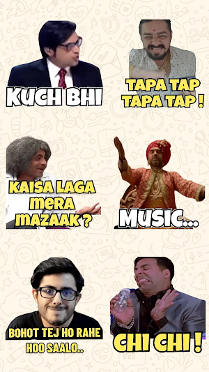 Hindi Stickers Funny WASticker Screenshot 2