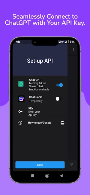ChatKey : API AI Chatbot Screenshot 1