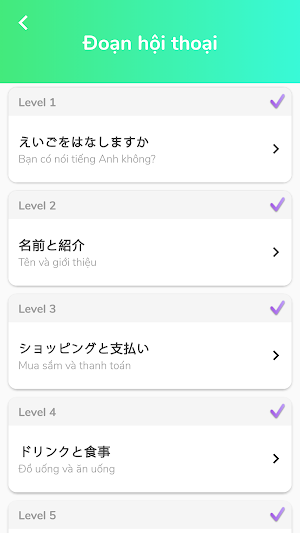 Learn Japanese Conversation, Communication Screenshot 1