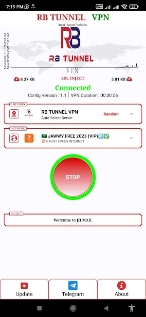 RB TUNNEL VPN Screenshot 1