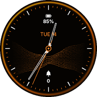 Amber Halo Watch Face