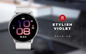 Stylish Violet Watch Face Screenshot 0
