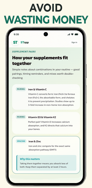 STapp: Supplement Tracker Screenshot 2