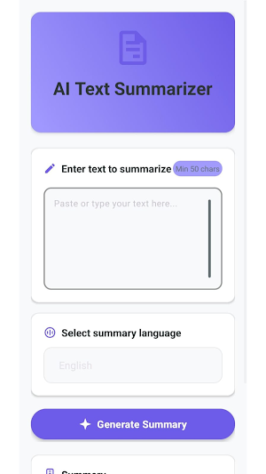 Text Summarizer Screenshot 3